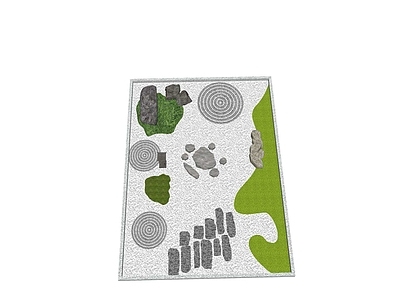 现代庭院小品 庭院