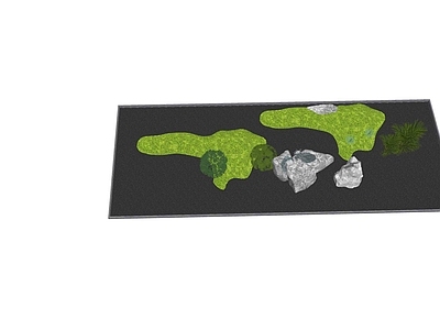 现代庭院小品 庭院