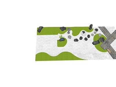 现代庭院小品 庭院