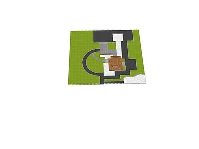 现代庭院小品 庭院