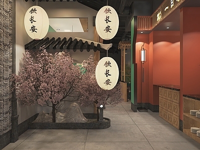 中式复古中餐厅 古典 中式 中餐厅