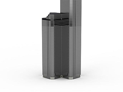现代其他建筑外观 银灰色高楼