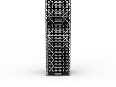现代其他建筑外观 黑色高层建筑物