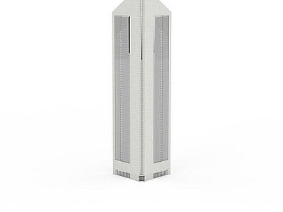 现代其他建筑外观 白色尖顶大楼