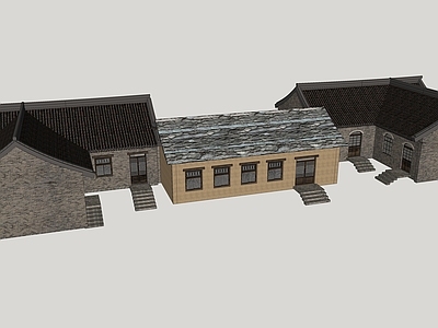中式古建筑 古建筑 山西民居
