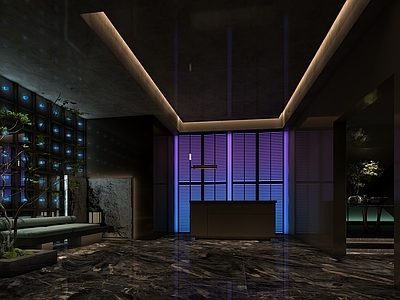 简约现代足浴店 大厅