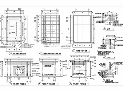 现代新中式廊架 风雨连廊 钢结构廊架 特色廊架 施工图