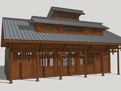 中式古建筑 彝族建筑 川西风格