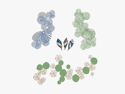 现代花艺 花瓣叶片挂件摆设