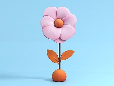 现代花艺 花束假花花卉花体 美陈布置卡通花朵 动漫风格美陈道具 活动饰品会场布置