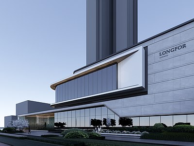 现代小区建筑 现代小区入口大门 现代社区大门 现代售楼处建筑 现代示范区 现代轻奢售楼处