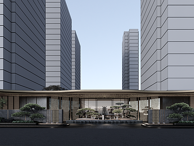 现代小区建筑 社区主入口门头 现代社区大门 现代小区入口大门 小区大门 现代示范区
