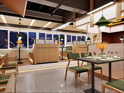 现代北欧火锅店 火锅店 饭店 食堂 王婆大虾 快餐店