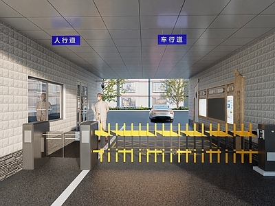 现代其他小品 小区改造入口景观 小区改造走廊 小区改造入口通道 老旧小区改造入口 小区改造入口