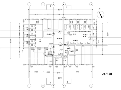 欧式公厕 单层公共厕所建筑 卫生间洗手间 管理间工具间 盥洗室 施工图
