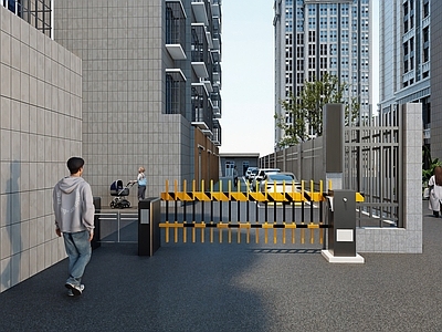 现代其他小品 小区改造大门 小区改造入口大门 老旧小区改造围墙