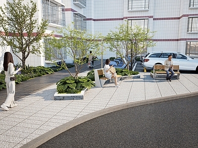 现代其他小品 小区改造中庭 小区改造活动区 小区改造树池 小区改造车棚