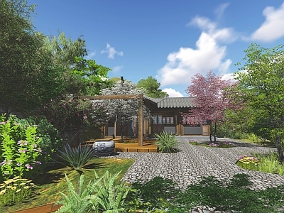 现代中式古建