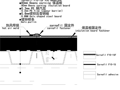 屋檐节点 屋面构造 施工图