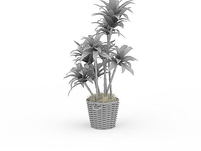 现代佛龛 仿真盆栽