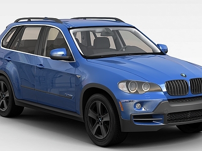现代汽车 蓝色BMWX5E70