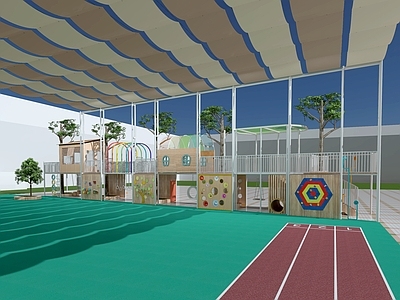 现代幼儿园 幼儿园雨棚 大型玩具 光影棚 投掷玩具