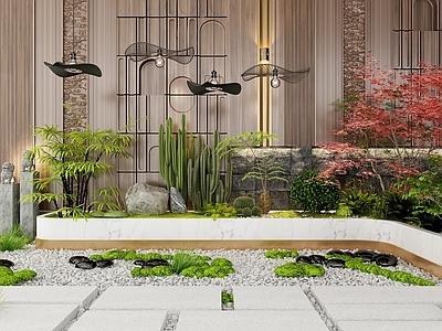 植物堆 现代植物堆造景园 景观造景 花草树木 花架花圃 植物背景墙
