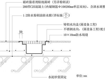 现代地坪漆 配膳室地坪 施工图
