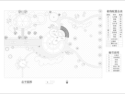 其他景观 庭院设计平面 施工图