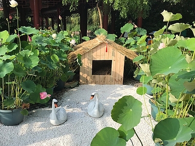 现代其他景观 鹅屋 鹅舍 小茅屋 施工图