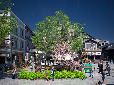 现代新中式商业景观 老街小巷胡同 老旧菜市场市场 民国风千禧年建筑 怀旧复古八十年代 酒吧夜市文创集市