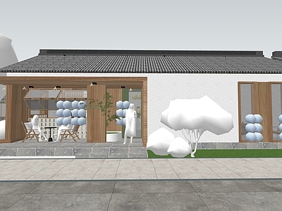 现代新中式餐饮建筑 网红 咖啡厅 木构 改造
