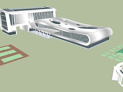 现代火车站 高铁站建筑 车站建筑 办公建筑 大师建筑
