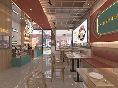现代快餐店 现代快餐厅