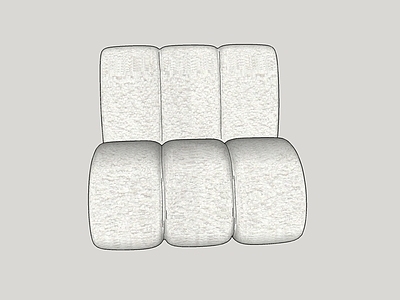 现代单人沙发 模块沙发