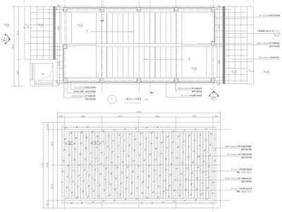 现代廊架 人防出入口廊架 施工图
