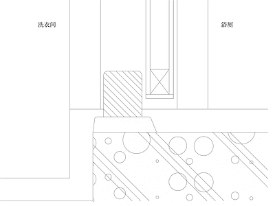 门槛石节点 石材门槛 施工图