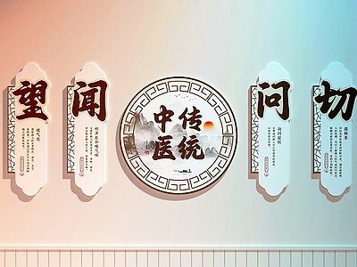 现代文化墙 医院文化墙 中医文化墙