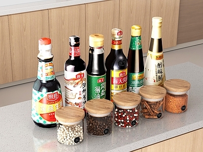 厨房用品组合 调味品 调料