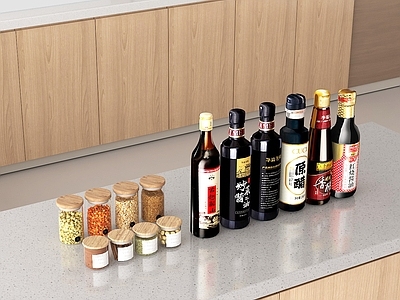 厨房用品组合 调料 调味品