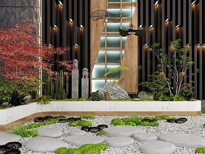 植物堆 现代植物堆造景园 景观造景 花草树木 花架花圃 植物背景墙