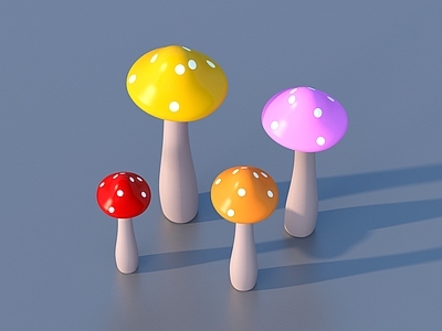 农作物 卡通蘑菇 蘑菇