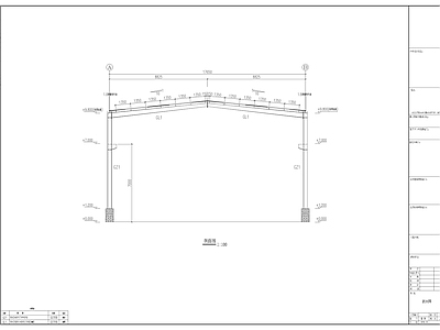 钢结构 扩建钢结构工程 施工图