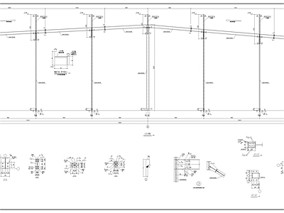 钢结构 钢结构建筑 厂房结施 施工图