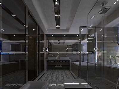 现代北欧公共卫生间 现代简约卫生间 北欧公共卫生间 酒店餐厅卫生间