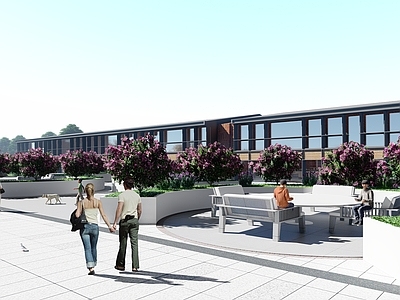 现代其他景观小建筑 生态农场