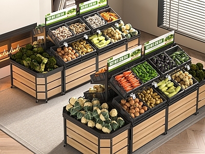 货架 生鲜果蔬货架 超市食品货架