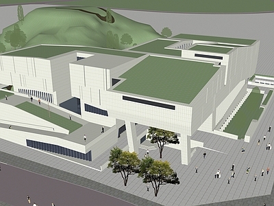 现代其他文化场馆 文化建筑 文化宫 剧院 活动中心建筑