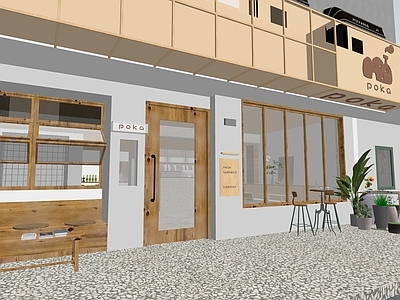 日式餐饮建筑 网红 咖啡厅