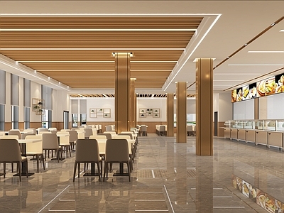 现代快餐店 餐厅 职工餐厅 中餐厅 员工餐厅